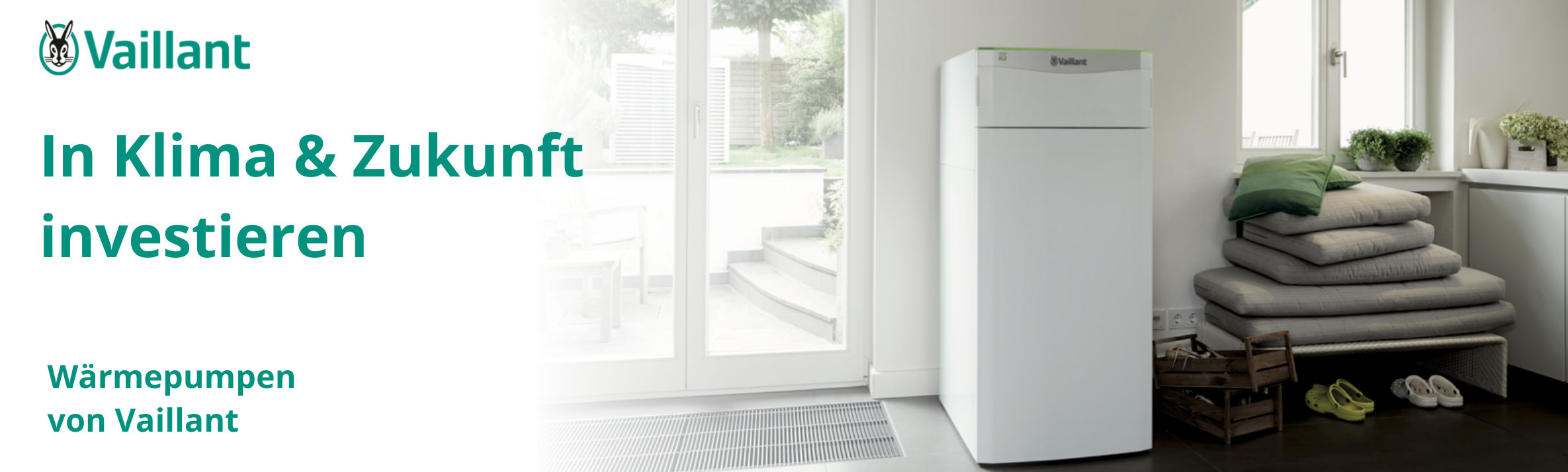 In Klima und Zukunft investieren Banner