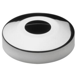 verchromte Rosette 1/2" (22mm) Höhe: 35mm, Außendurchmesser: 61mm