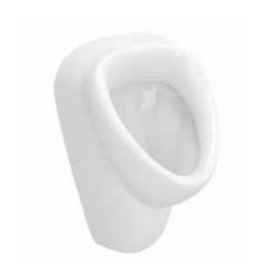 Urinal weiß, Zulauf von hinten, Abgang nach hinten