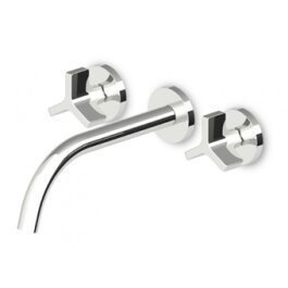 Zucchetti Fully Round Wand-Waschtischarmatur Sichtteil chrom