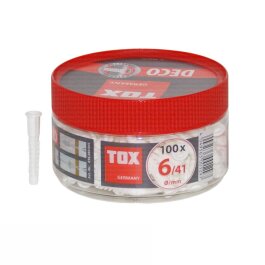TOX DECO 6 / 41 Allzweckdübel Inhalt 100 Stück