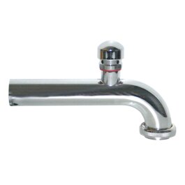 Kolanko zanurzeniowe DN32, L=175mm z napowietrzaczem rurowym, chrom