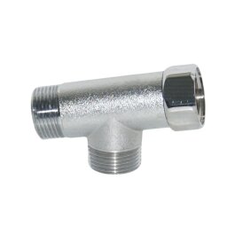 Verteiler-T-Stück Messing 3/4" IG x 3/4" AG x 3/4" AG