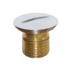Messing Rosettenstopfen 3/8&quot; verchromt