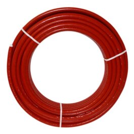 Metallverbundrohr 32mm x 3,0mm, 6mm rot isoliert / 25 Meter