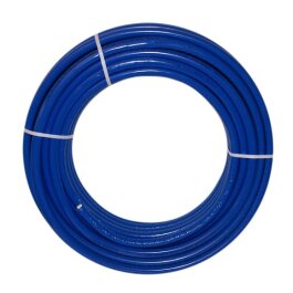 Metallverbundrohr 32mm x 3,0mm, 6mm blau isoliert / 25 Meter