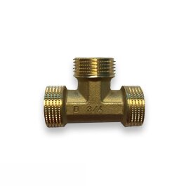 Messing T-Stück , G3/4" - AG (3x)