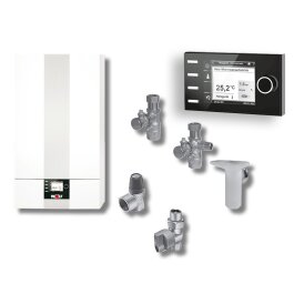 Pakietowy kocioł kondensacyjny Wolf CGB-2K-20 Regulacja BM-2, natynkowy