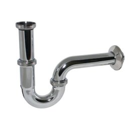 Röhren-Siphon PLUS verlängert 1 1/4" chrom