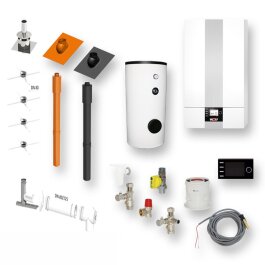 Wolf Gas-Brennwert-Heiztherme CGB-2-20 Systempaket inkl. Hocheffizienspumpe