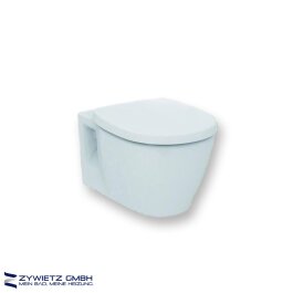 Ideal Standard Connect Wand-WC spülrandlos Kombipaket mit WC-Sitz mit SoftClosing, weiß