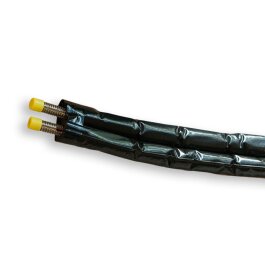 Solarflex EWK double-Edelstahlwellrohr mit Dämmung und Fühlerkabel-13mm DN16 15m