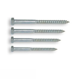 Verzinkte Schlüsselschrauben in versch. Größen