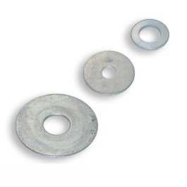Kotflügelscheiben, stahl verzinkt in versch. Größen