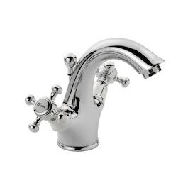 Aqva Retro I bateria umywalkowa z uchwytami krzyżowymi, chrom