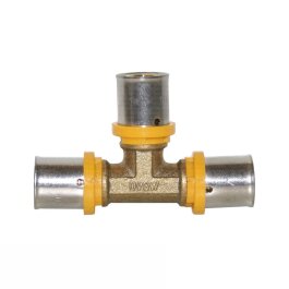Gas Pressfitting T-Stück für Verbundrohr 26mm
