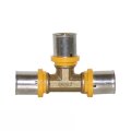 Gas Pressfitting T-Stück für Verbundrohr 32mm
