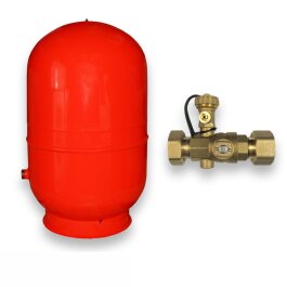 Ausdehnungsgefäß für geschlossene Heizungsanlagen 150 L mit Kappenventil 1"