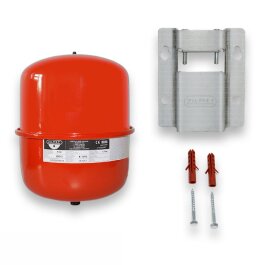 Ausdehnungsgefäß für geschlossene Heizungsanlagen 25 L mit Wandhalterung