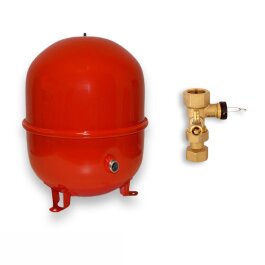 Ausdehnungsgefäß für geschlossene Heizungsanlagen 50 L mit Kappenventil 3/4"