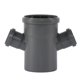 HT Odgałęzienie podwójne DN110 x DN110 x 67°