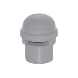 Napowietrzacz rurowy z kratką ochronną DN 50, szary