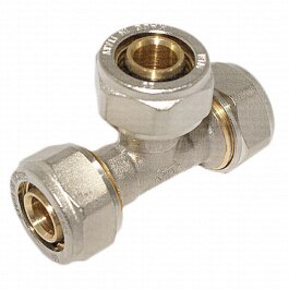 Klemmring Schraubfitting T-Stück für Verbundrohr 26mm x 26mm x 26mm
