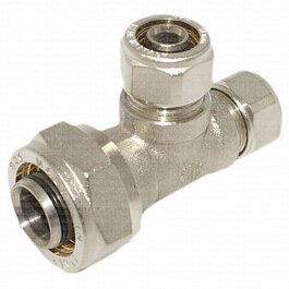 Pierścień zaciskowy Złącze śrubowe Trójnik do rury zespolonej 20mm x 16mm