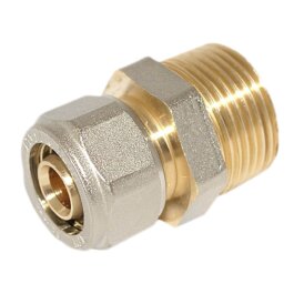 Klemmring Schraubfitting Übergangsstück für Verbundrohr 26mm x 3/4" Aussengewinde