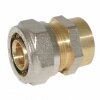 Klemmring Schraubfitting &Uuml;bergangsmuffe f&uuml;r Verbundrohr 16mm x 3/4&quot; Innengewinde