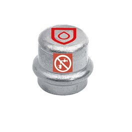 C-Stahl Pressfitting Kappe 18mm