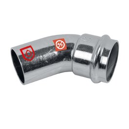 Złączka zaciskowa ze stali C zagięcie 45° 1 gniazdo 28mm