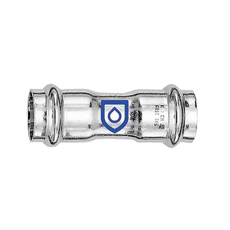 Edelstahl Pressfitting Muffe 15mm