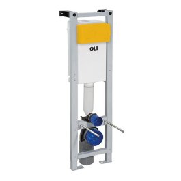 OLI Sanitärblock für Wand-WC, nur 30cm breit, 1150mm hoch, Betätigung von vorne