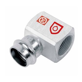 C-Stahl Winkel 90° mit Innengewinde kurzradius verschiedene Größen