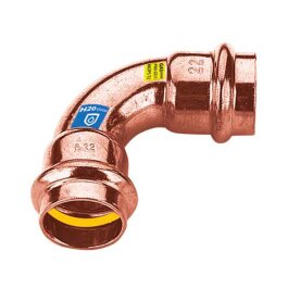 Kombi Pressfitting Bogen 90°, 2 Muffen 42mm