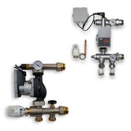 Festwertregelset Heizkreisverteiler Regelstation 20-50 YonPARA 15/6 Wilo Yonos Hocheffizienzpumpe - Anschluss unten oder seitlich