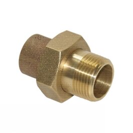 Rotguss Lötfitting Verschraubung 22mm x 3/4" Aussengewinde