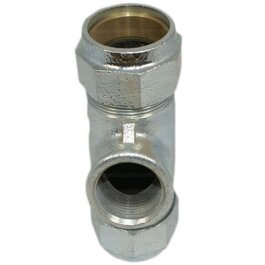 Verzinkter Rohrklemmverbinder T-Stück 1"