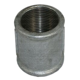 Verzinkte Muffen in verschiedenen Größen