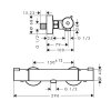 Hansgrohe Thermostat Ecostat CL 1001 Brause AP DN15 chrom