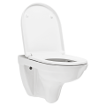 O.novo Combi-Pack Wand-Tiefsp&uuml;l-WC, mit DirectFlush, WC-Sitz mit Quick Release und Absenkautomatik, wei&szlig;