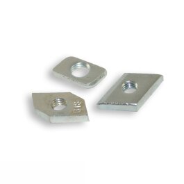 Nakrętki ślizgowe ocynkowane, trapezowe, różne rozmiary. Rozmiary