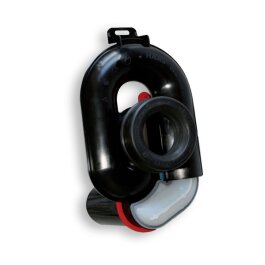 Urinalabsaugsiphon DN50, höhenverstellbar um 65mm, waagerecht