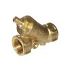 Messing Schr&auml;gsitz R&uuml;ckschlagventil ohne Entleerung DN 15
