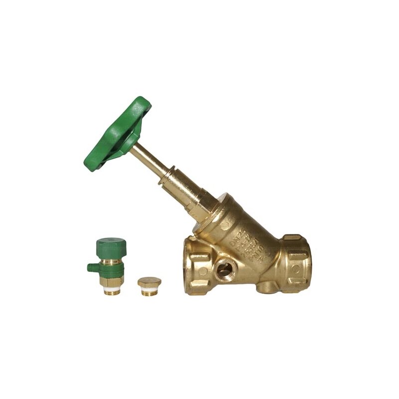 Messing-Schrägsitzventil mit Entleerung DN 32