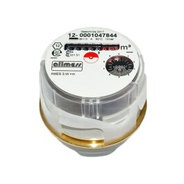 System kapsuł pomiarowych wodomierza wymiennego Allmess 3/4" AMES 3-K +m ciepły Qn 1,5m³/h