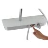 Thermostatarmatur mit Ablage, Regenbrausebrause 250mm, Handbrause (5-fach)