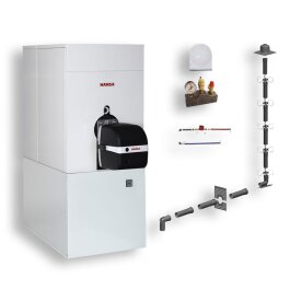 HANSA Integra 36_19 Ölbrennwertkessel Paket 14,3-22,0 kW mit 150 l Speicher und Abgassystem