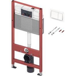 WC-Modul TECEbase mit TECE-Spülkasten,  Betätigung von vorne, Bauhöhe 1120 mm, inkl. TECEbase Drückerplatte